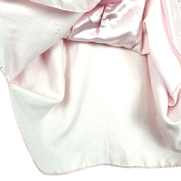 VTG KATHRYN Satin Light Pink Pajama Set Womens SZ LG Sleepwear Loungewear Retro - Picture 15 of 16